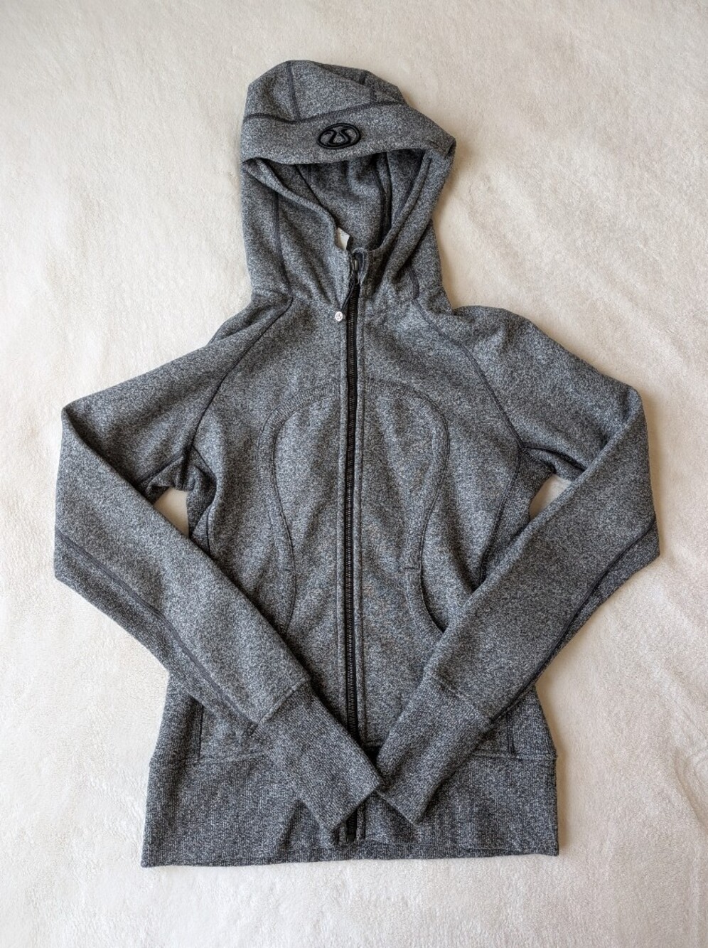lululemon Dark Grey zip up scuba - Picture 1 of 4